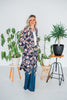 Aztec Print Open Cardigan - Whiskey Skies