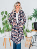Aztec Print Open Cardigan - Whiskey Skies