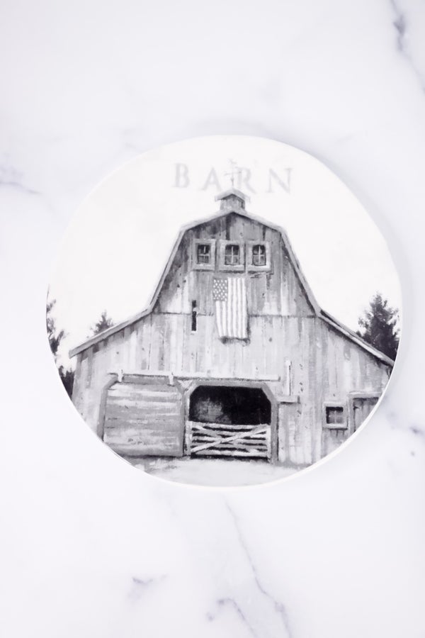 Barn Snack Plate Set Of 4 - Whiskey Skies