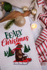 Beary Christmas Waffle Weave Kitchen Towel - Whiskey Skies