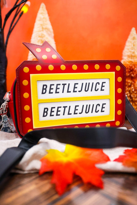 Beetlejuice Graveyard Sign Cross Body Bag - Whiskey Skies