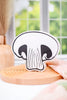 Black And White Double Sided Mushroom Wood Cut Out - Whiskey Skies