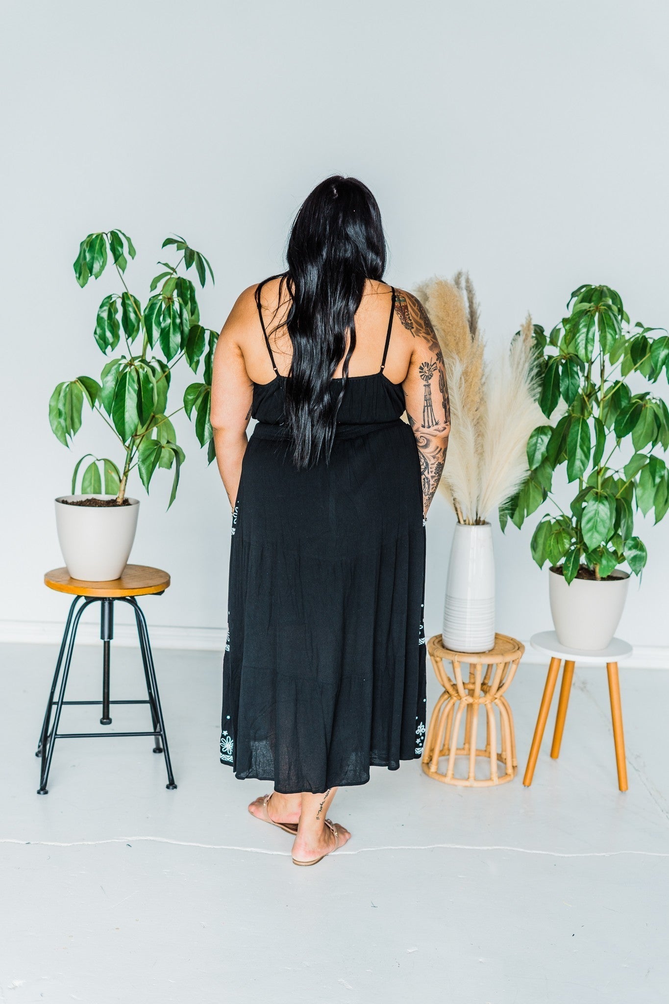 Black Embroidered Maxi Dress Final Sale Black Embroidered Maxi Dress Final Sale