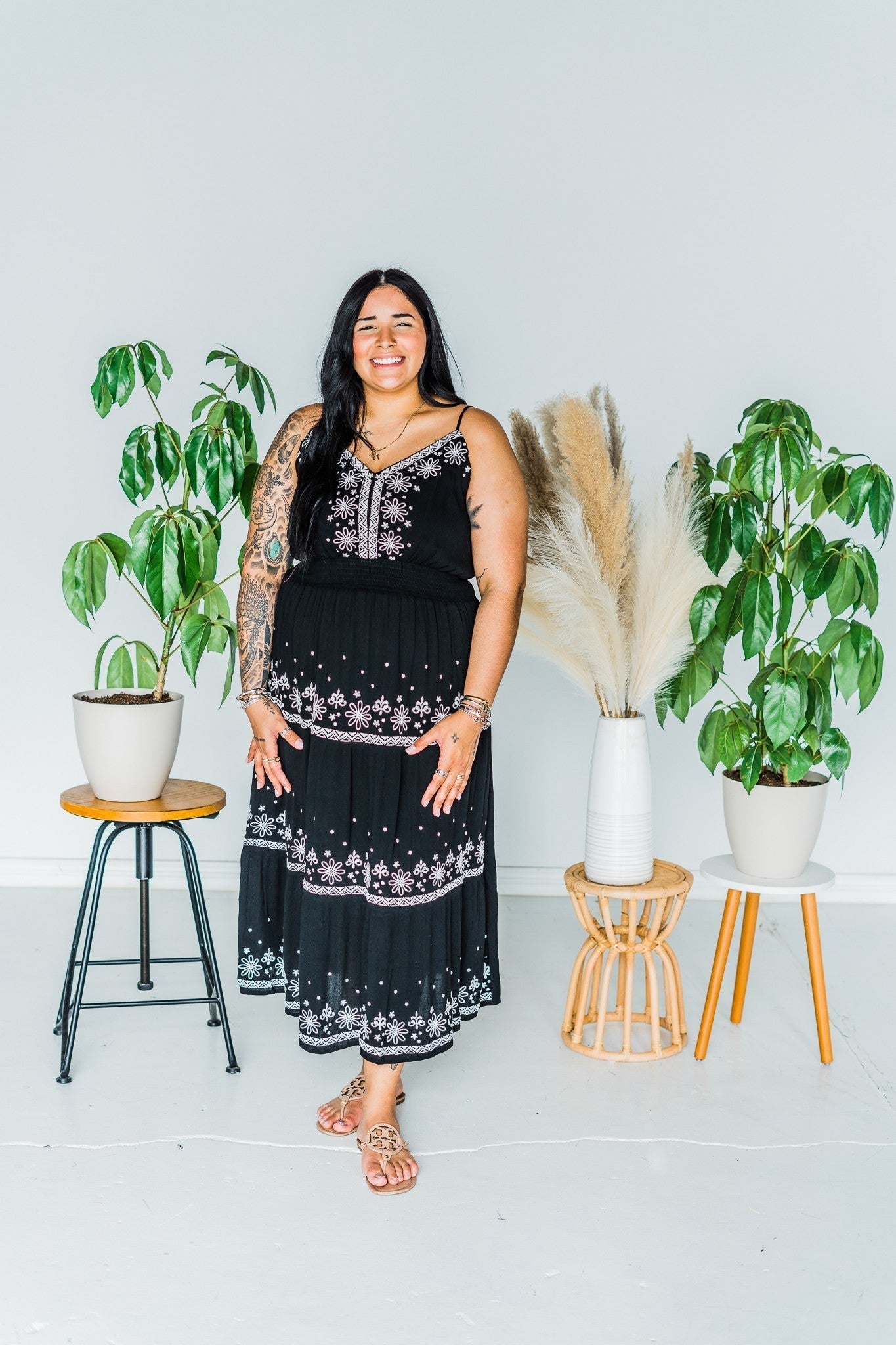 Black Embroidered Maxi Dress Final Sale Black Embroidered Maxi Dress Final Sale