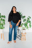 Black Gauze Knit Top - Whiskey Skies
