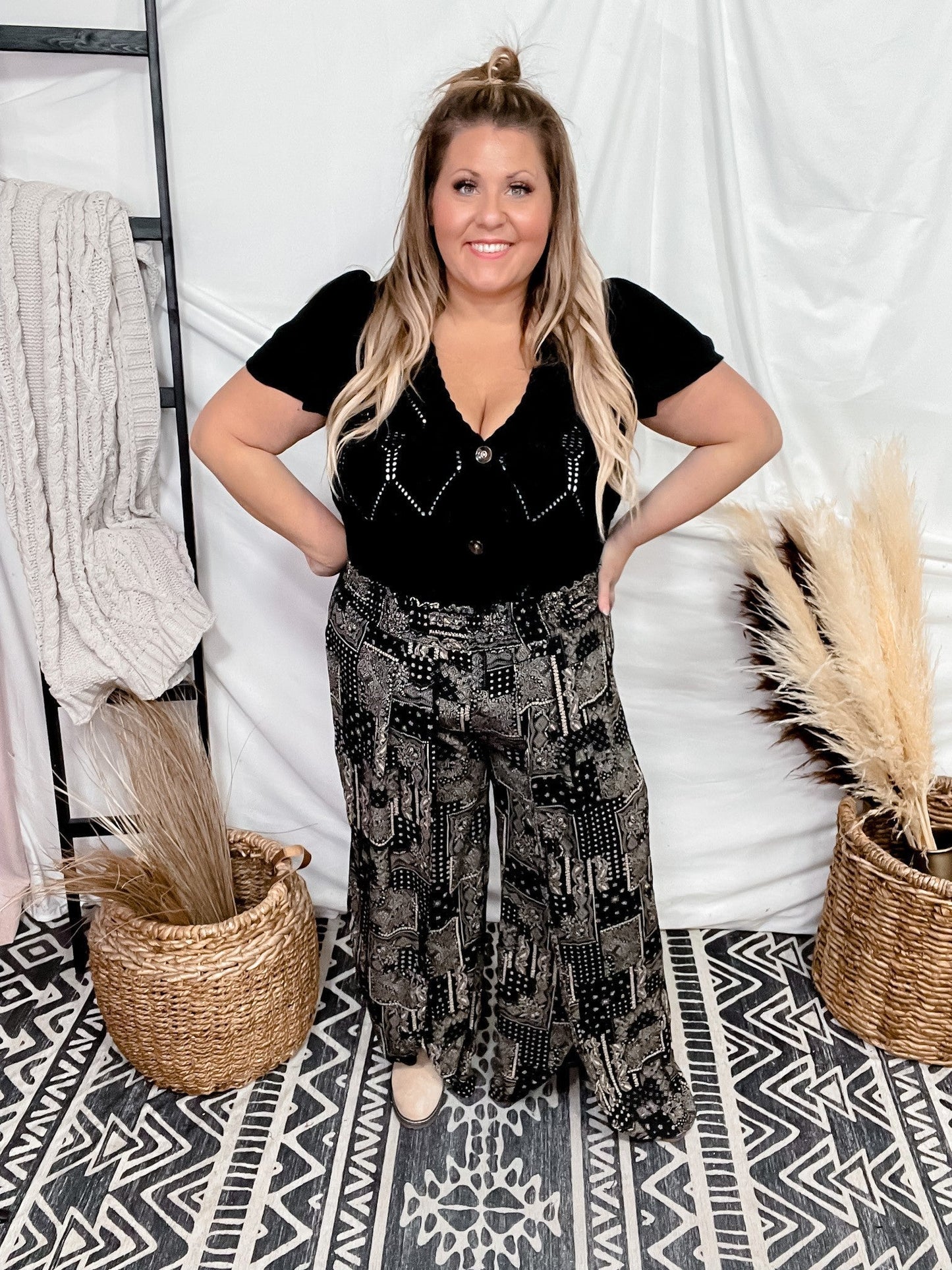 Black Short Sleeve Knit Cardigan - Whiskey Skies - ANDREE BY UNIT