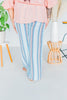 Blue Stripe Pants - Whiskey Skies - KORI AMERICA