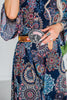 Bouquet Hand-Tooled Leather Belt - Whiskey Skies