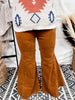 Camel Corduroy Flared Pants - Whiskey Skies - SAINTS & HEARTS