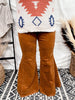 Camel Corduroy Flared Pants - Whiskey Skies - SAINTS & HEARTS