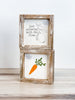 Carrot/Growing Double Sided Wood Sign *Final Sale* - Whiskey Skies