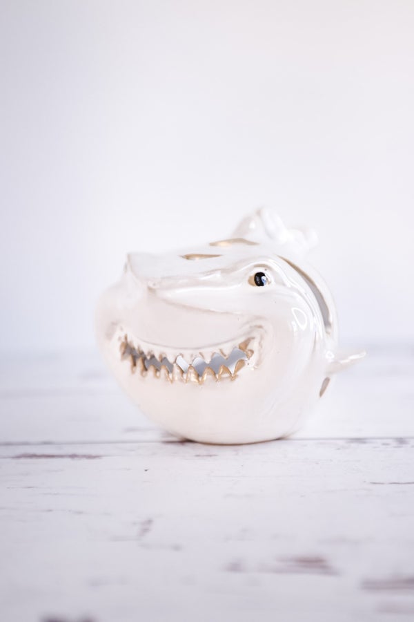 Ceramic Shark Candle Holder - Whiskey Skies