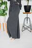 Charcoal Wide Leg Palazzo Pants - Whiskey Skies