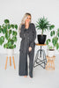 Charcoal Wide Leg Palazzo Pants - Whiskey Skies