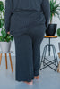 Charcoal Wide Leg Palazzo Pants - Whiskey Skies
