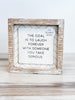 Choose/Laugh Double Sided Wood Sign - Whiskey Skies