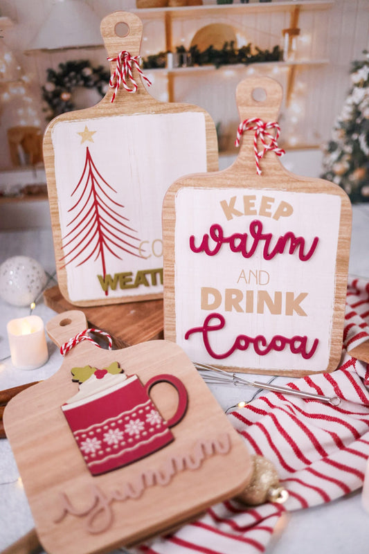 Christmas Cheer 3D Board Easel (3 Styles) - Whiskey Skies