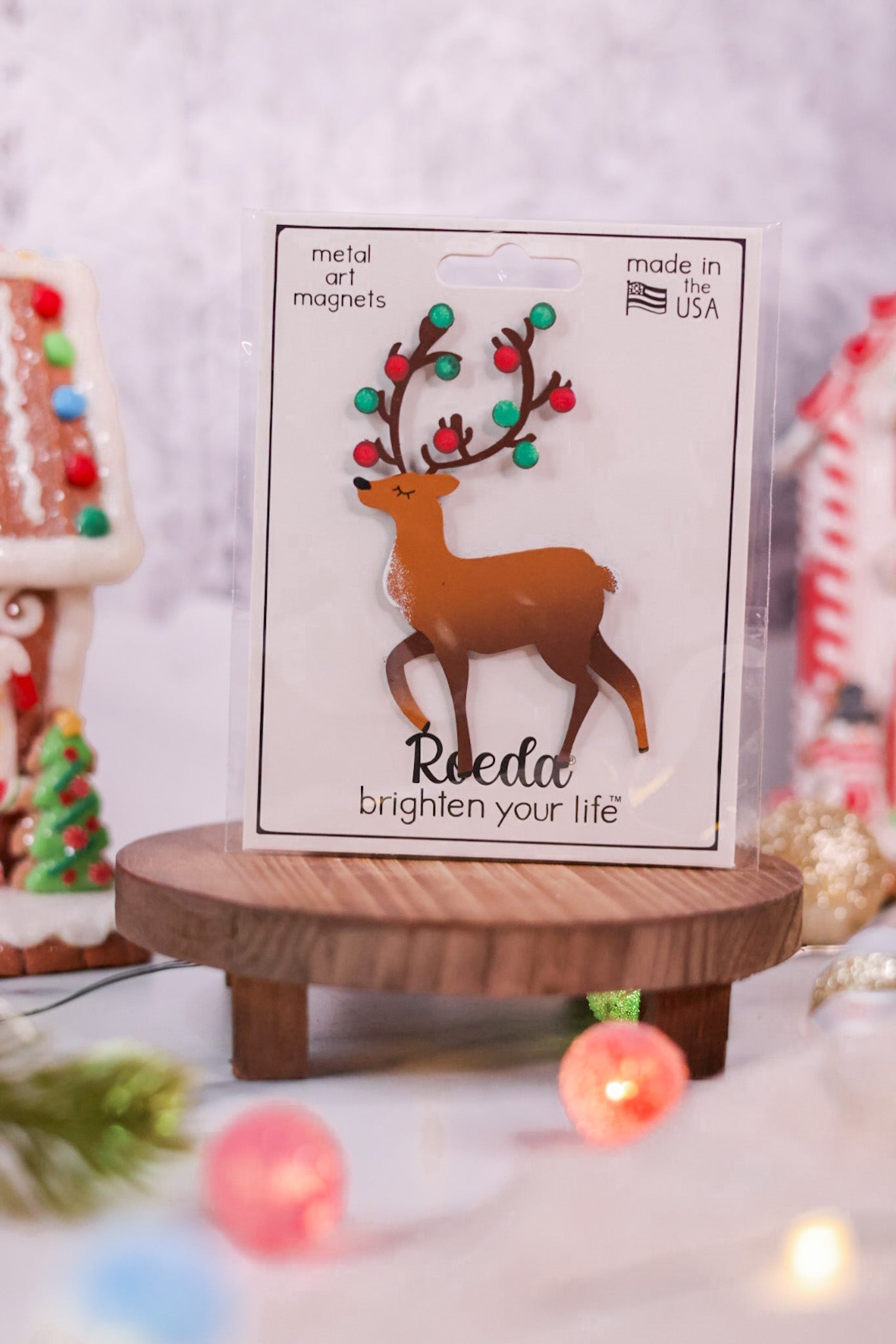 Christmas Reindeer Magnet - Whiskey Skies
