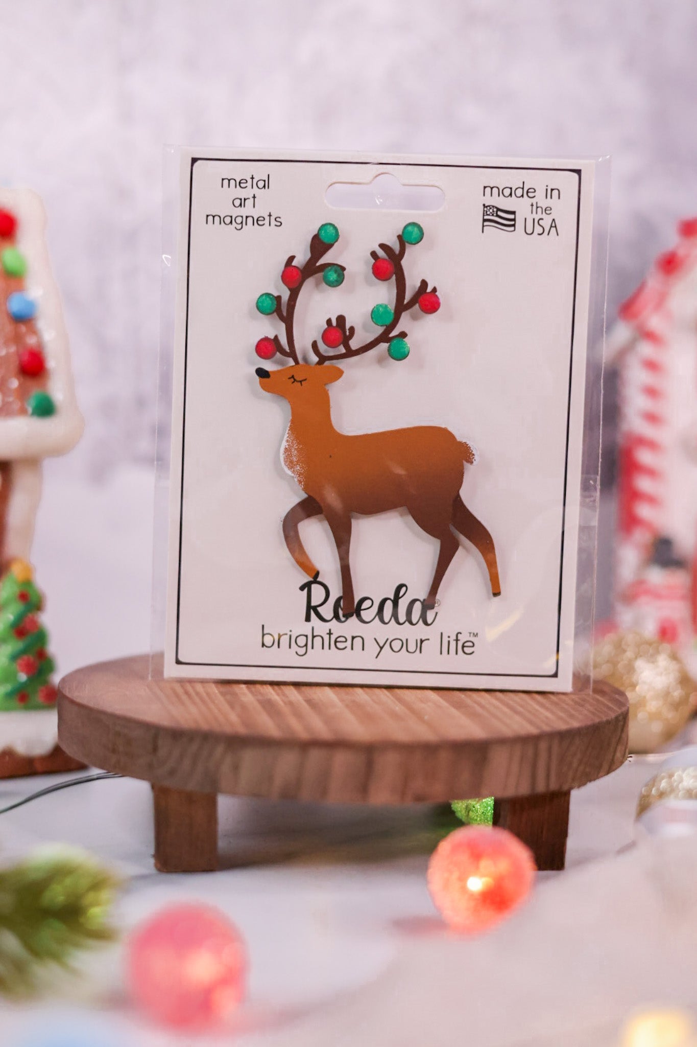 Christmas Reindeer Magnet - Whiskey Skies