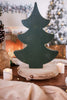 Chunky Green Wooden Christmas Tree Sitter - Whiskey Skies