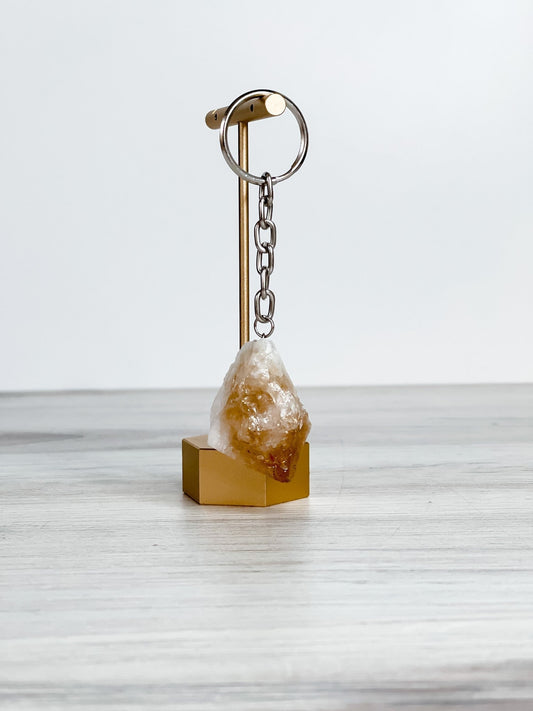 Citrine Keychain *Final Sale* - Whiskey Skies