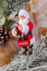 Coca-Cola Santa Opening Coke Bottle Ornament - Whiskey Skies