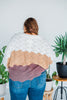 Color Block Dolman Sleeve Knit Sweater - Whiskey Skies