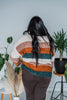 Color Block Striped Pull Over Sweater - Whiskey Skies