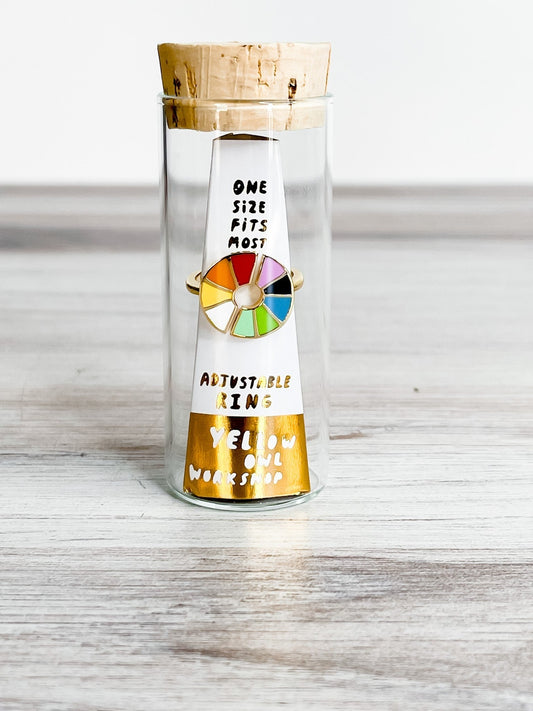 Color Wheel Ring *Final Sale* - Whiskey Skies