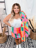 Corduroy Color Block Skirt - Whiskey Skies