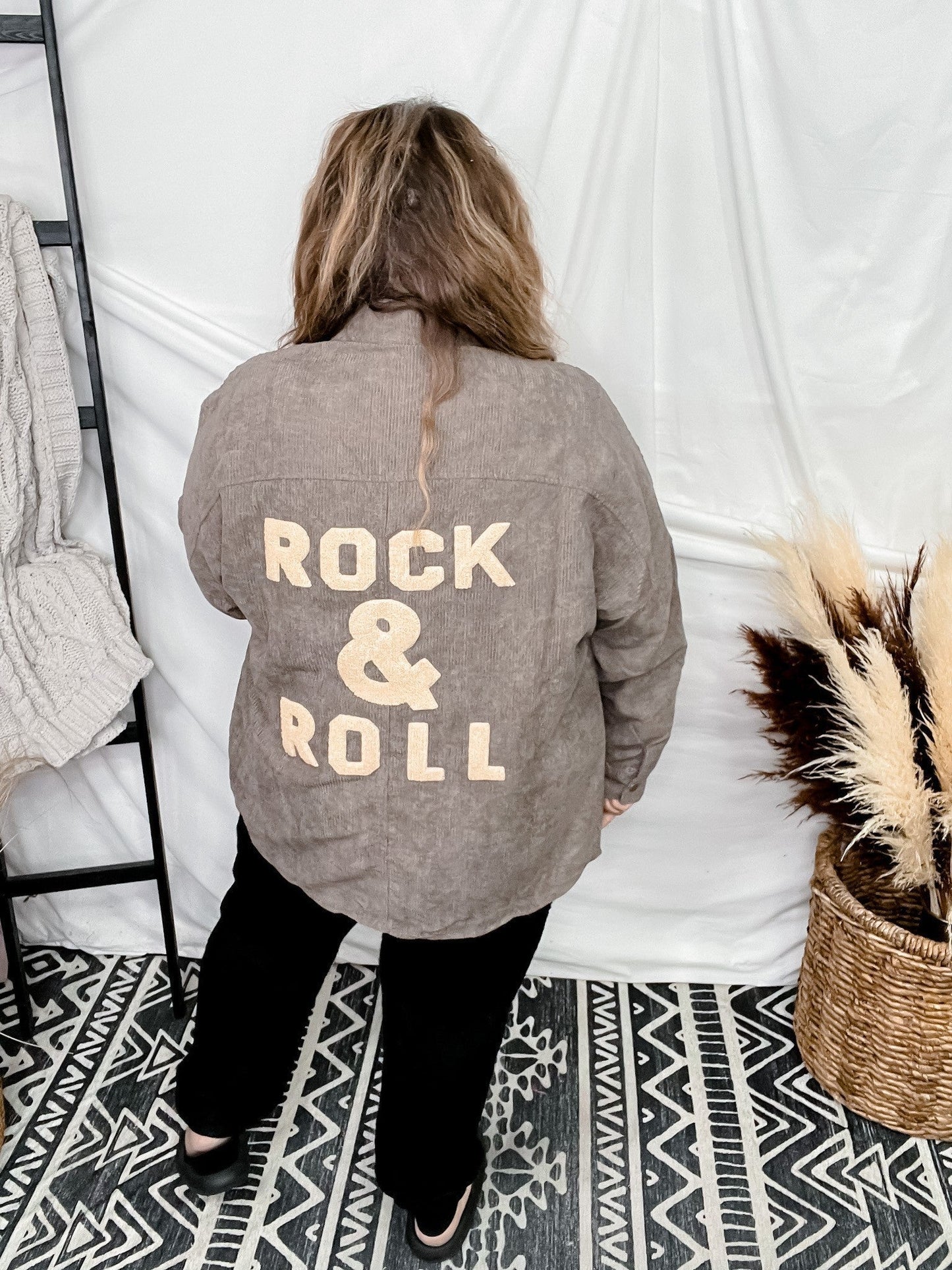 Corduroy Rock & Roll Button Up - Whiskey Skies - J.NNA