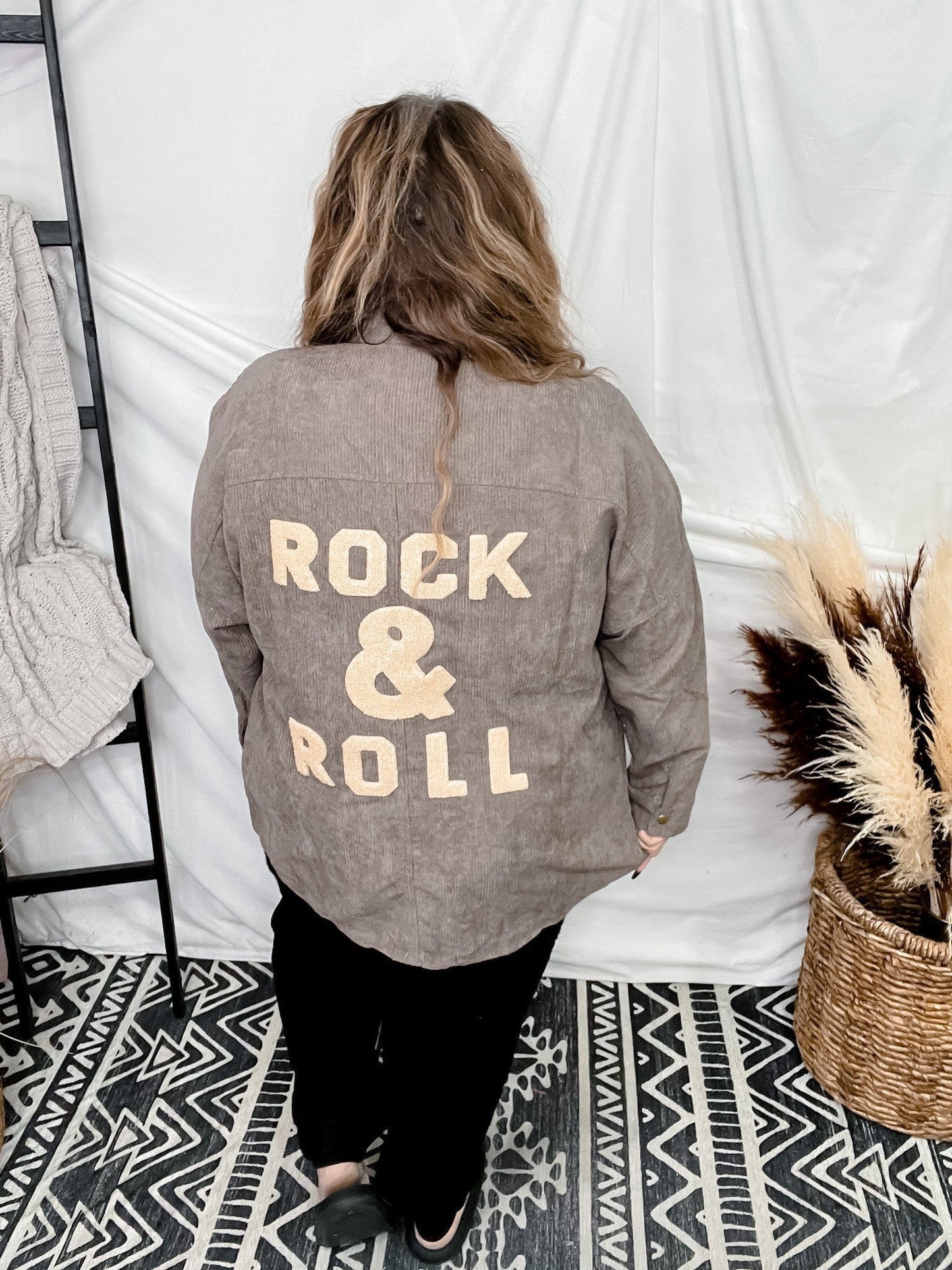 Corduroy Rock & Roll Button Up - Whiskey Skies - J.NNA