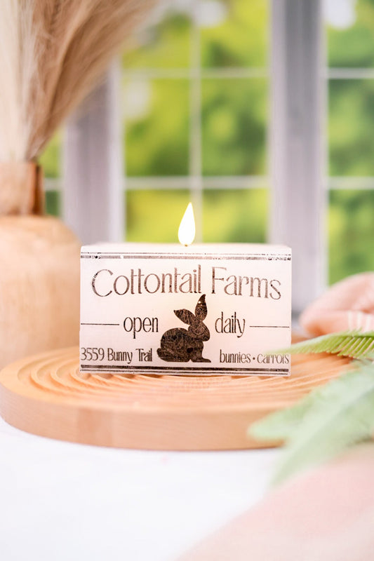 Cottontail Farms LED Candle - Whiskey Skies