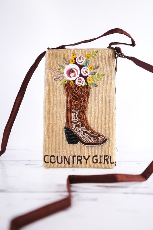 Country Girl Club Bag - Whiskey Skies