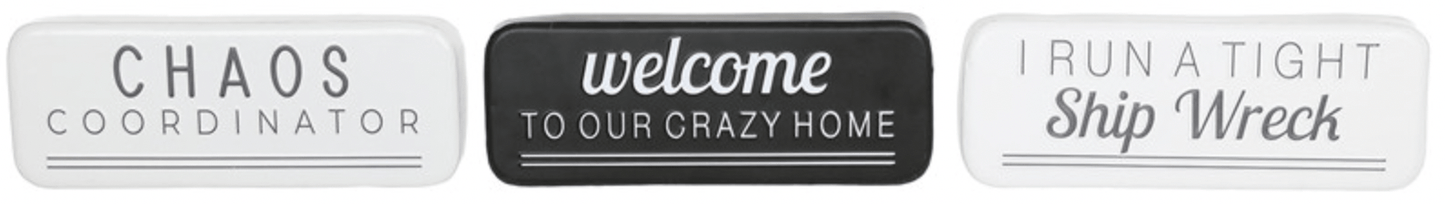 Crazy House Signs (3 Styles) - Whiskey Skies