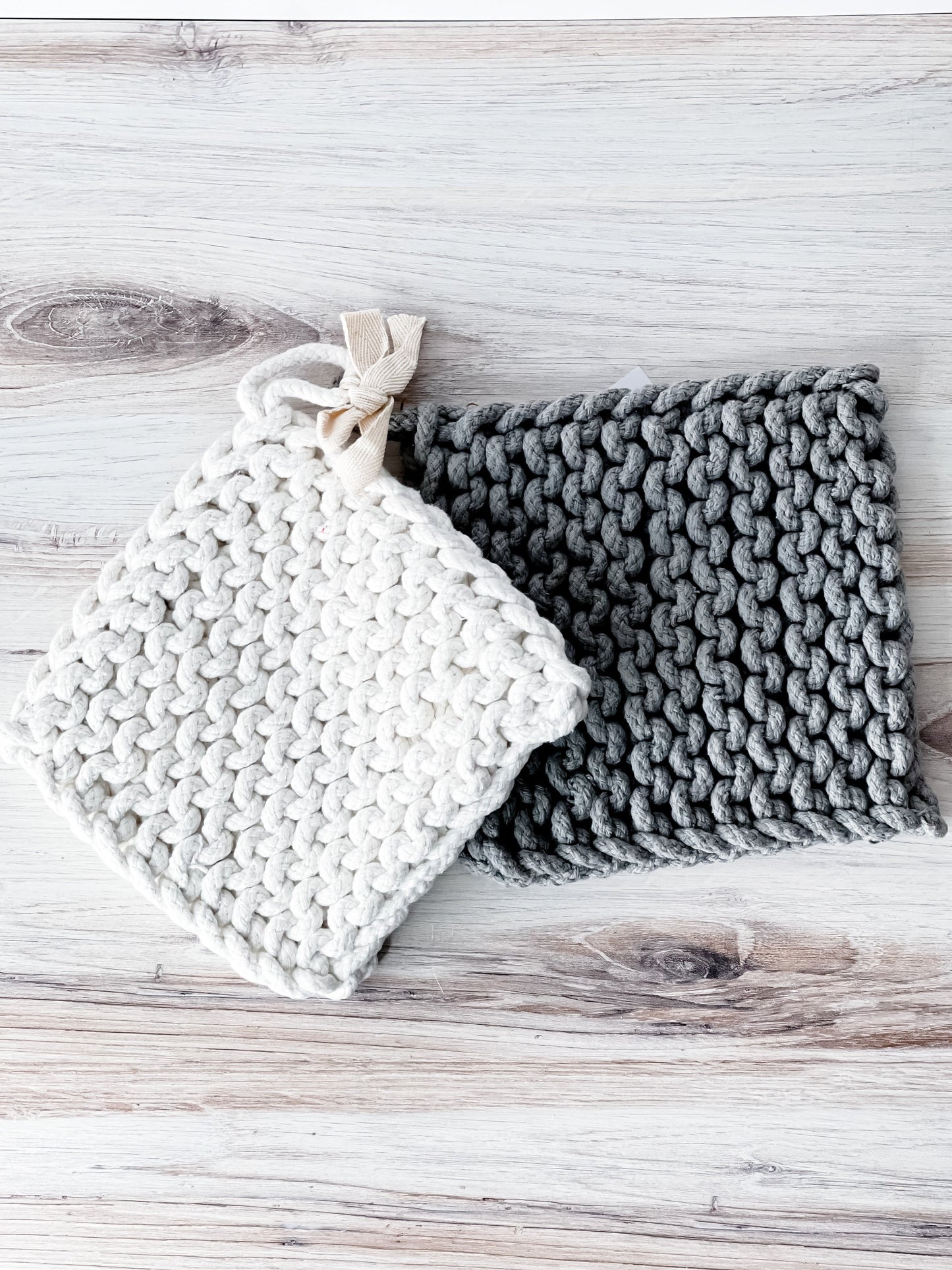 Crocheted Pot Holder Set - Whiskey Skies