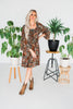 Dark Mocha Paisley Print Mia Dress - Whiskey Skies