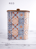 Decorative Metal Canister (4 Colors) - Whiskey Skies