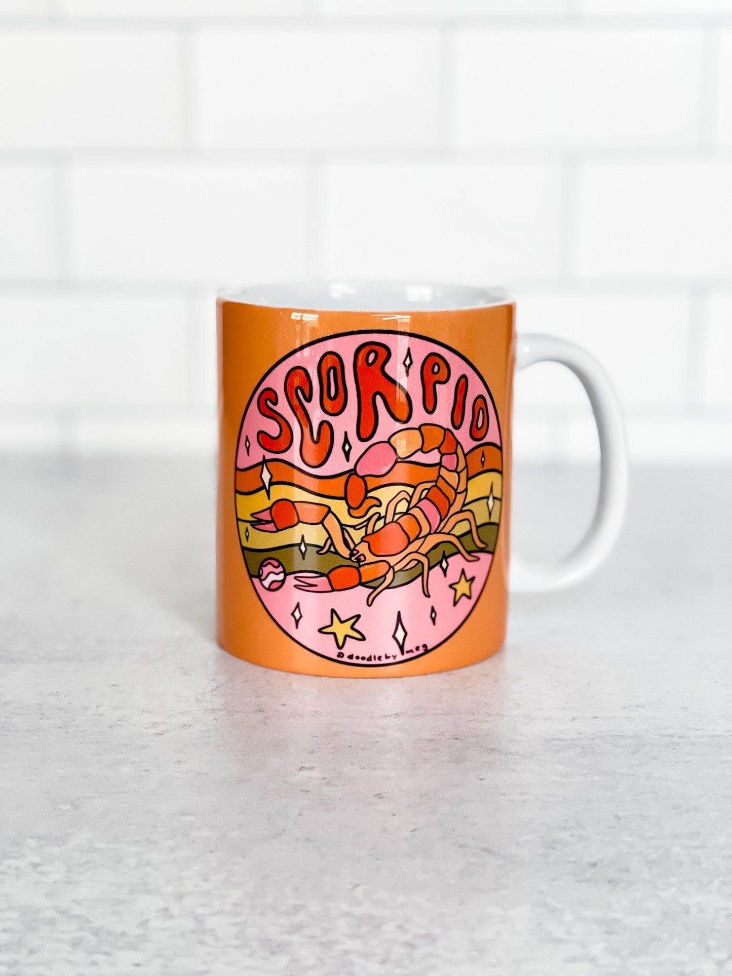 Doodle Zodiac Coffee Mugs (12 Styles) *Final Sale* - Whiskey Skies