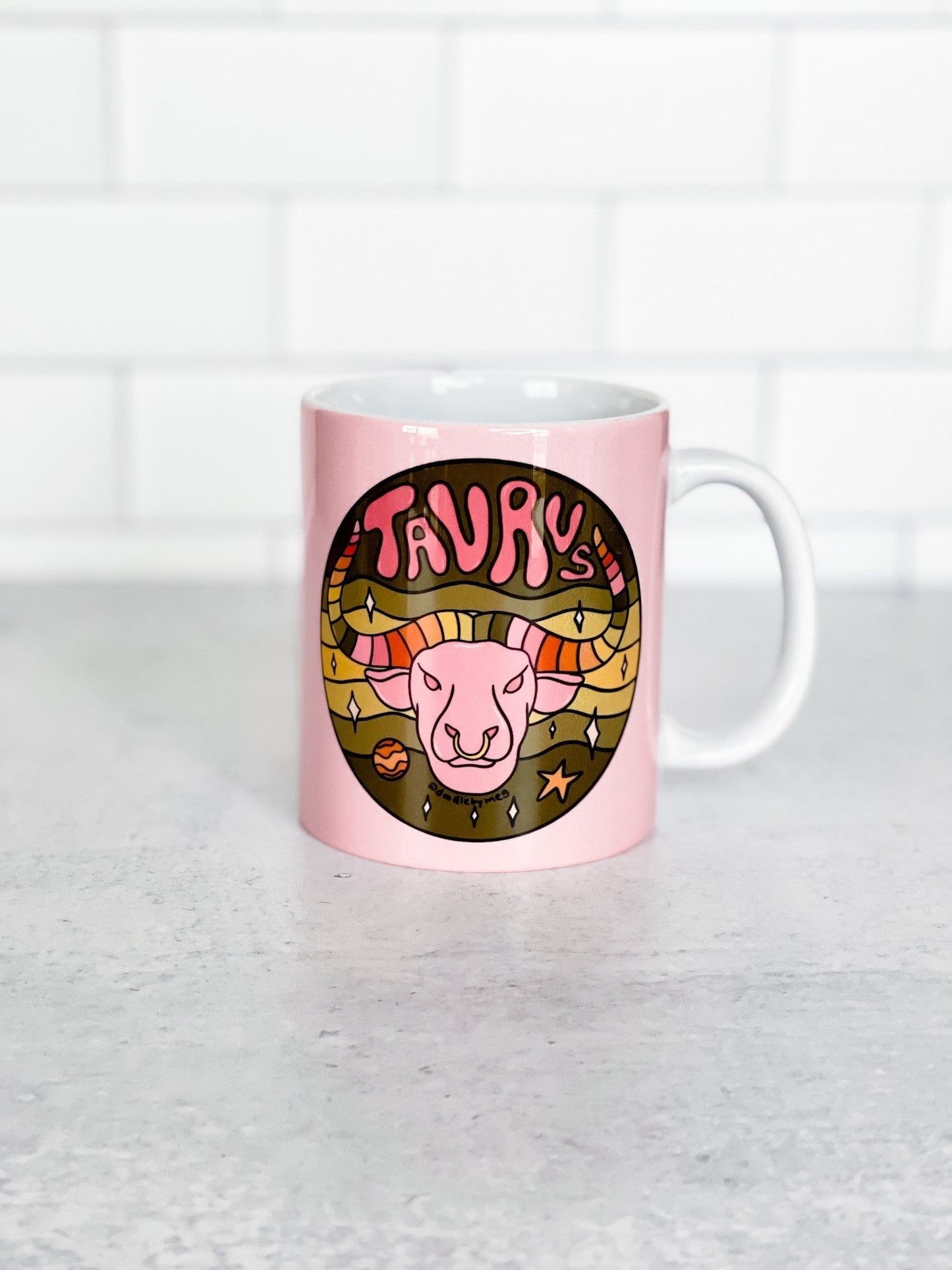 Doodle Zodiac Coffee Mugs (12 Styles) *Final Sale* - Whiskey Skies