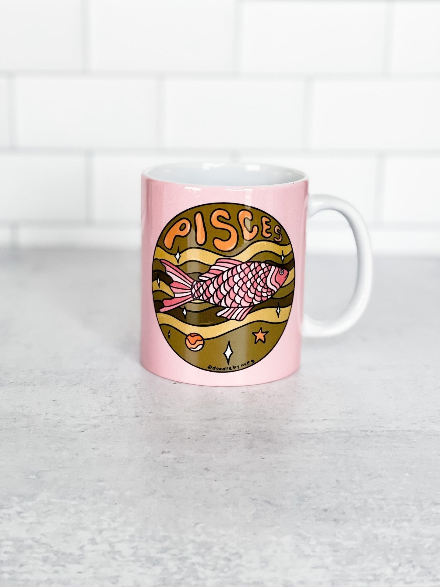 Doodle Zodiac Coffee Mugs (12 Styles) *Final Sale* - Whiskey Skies