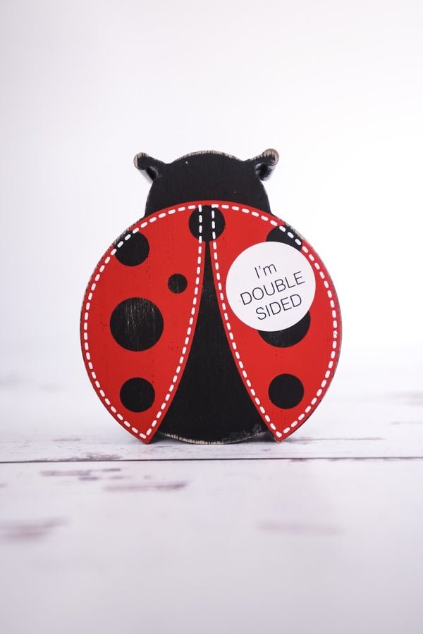Double Sided Ladybug Chunky Sitter - Whiskey Skies