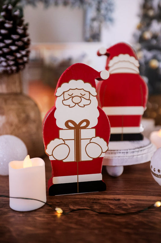 Double Sided Santa Chunky Sitter - Whiskey Skies