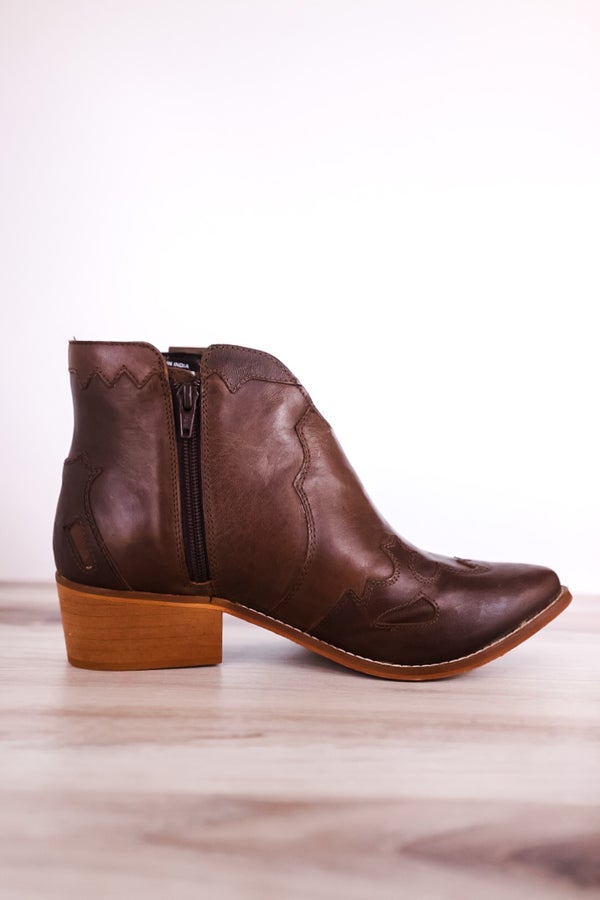 Drexel Western Ankle Bootie - Whiskey Skies