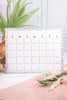 Dry Erase Magnetic Calendar W/ Desk Easel - Whiskey Skies