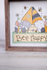 Embroidered Accent Bee Wood Sign (3 Styles) - Whiskey Skies
