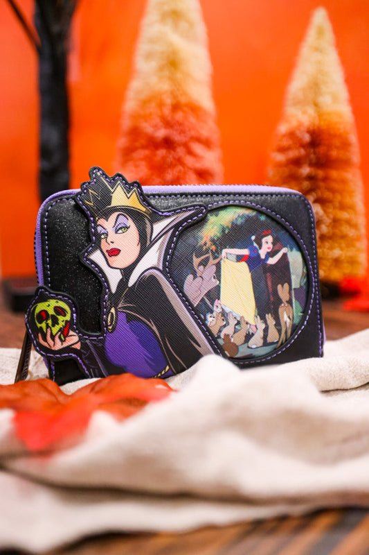 Evil Queen Zip Around Wallet - Whiskey Skies