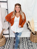 Rust Dolman Open Sweater Cardigan