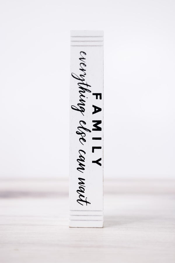 Family Love Wood Blocks (3 Styles) - Whiskey Skies