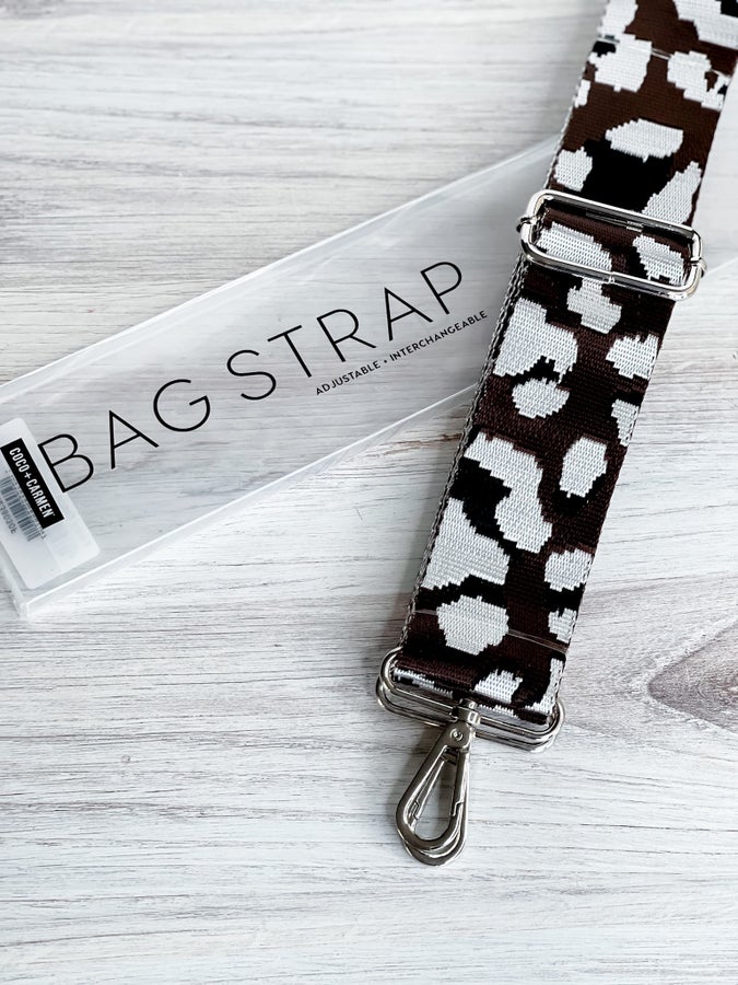 Fancy Leopard Bag Strap - Whiskey Skies
